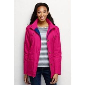 Lands End Womens Hooded Rain Jacket
